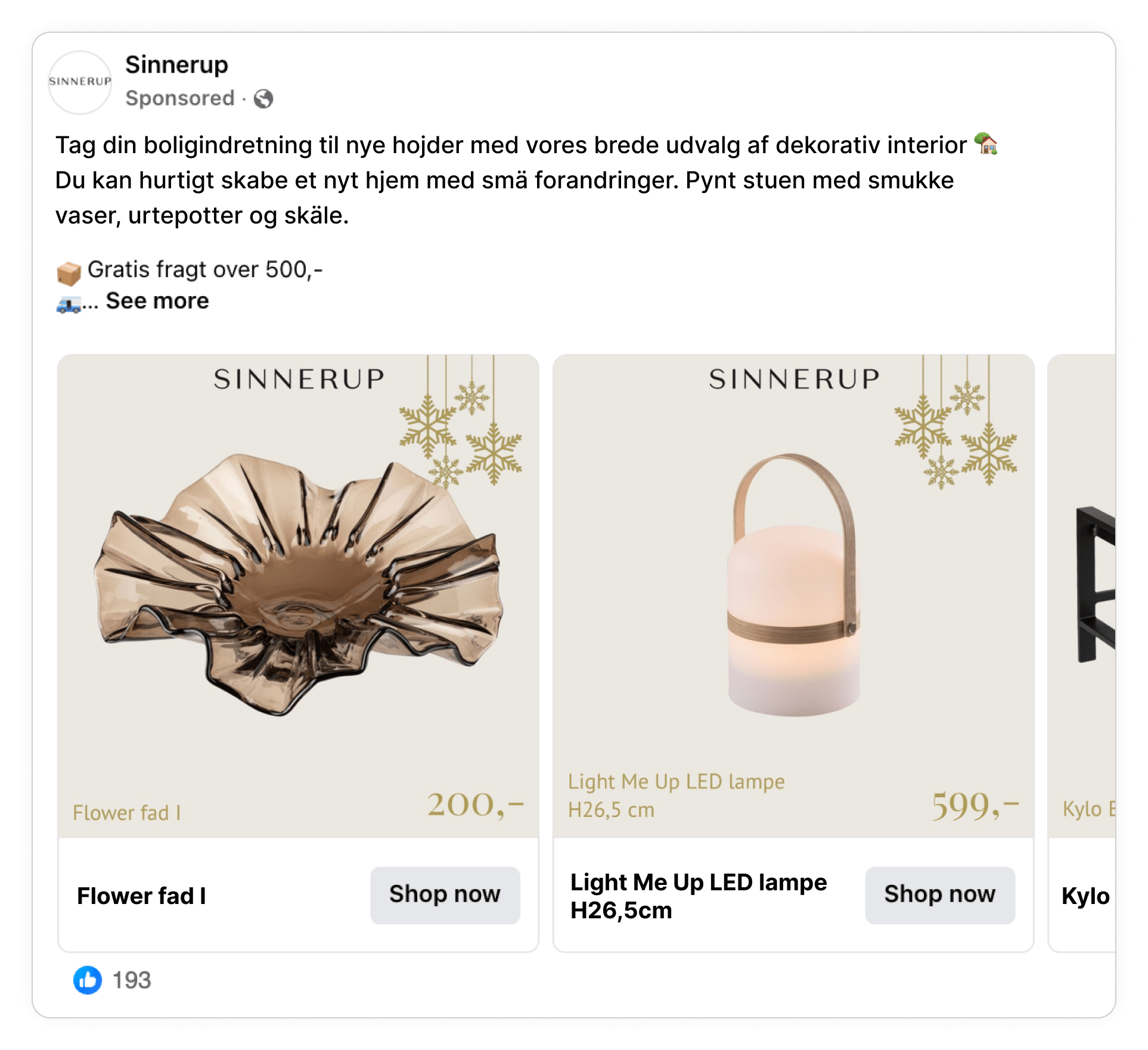 sinnerup christmas ad